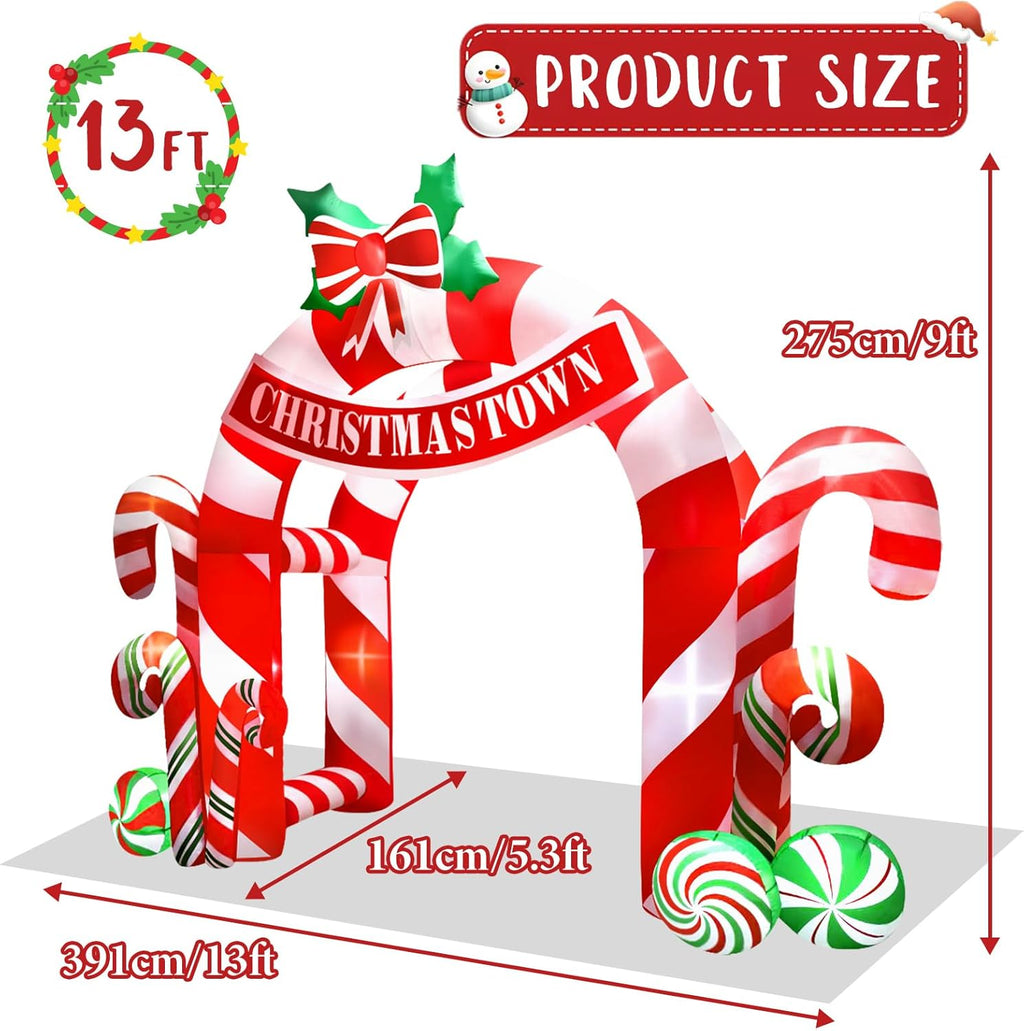 13FT Christmas Inflatables Archway Outdoor Decorations