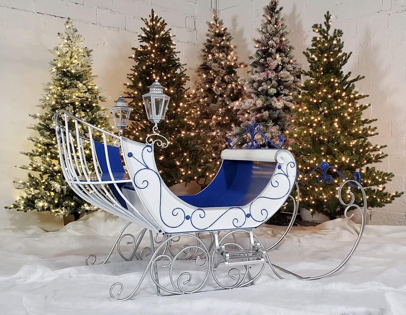 Life-Size Christmas Outdoor Victorian Santa Sleigh, Commercial Christmas Decoration