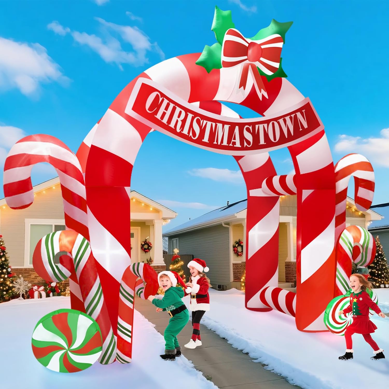 13FT Christmas Inflatables Archway Outdoor Decorations
