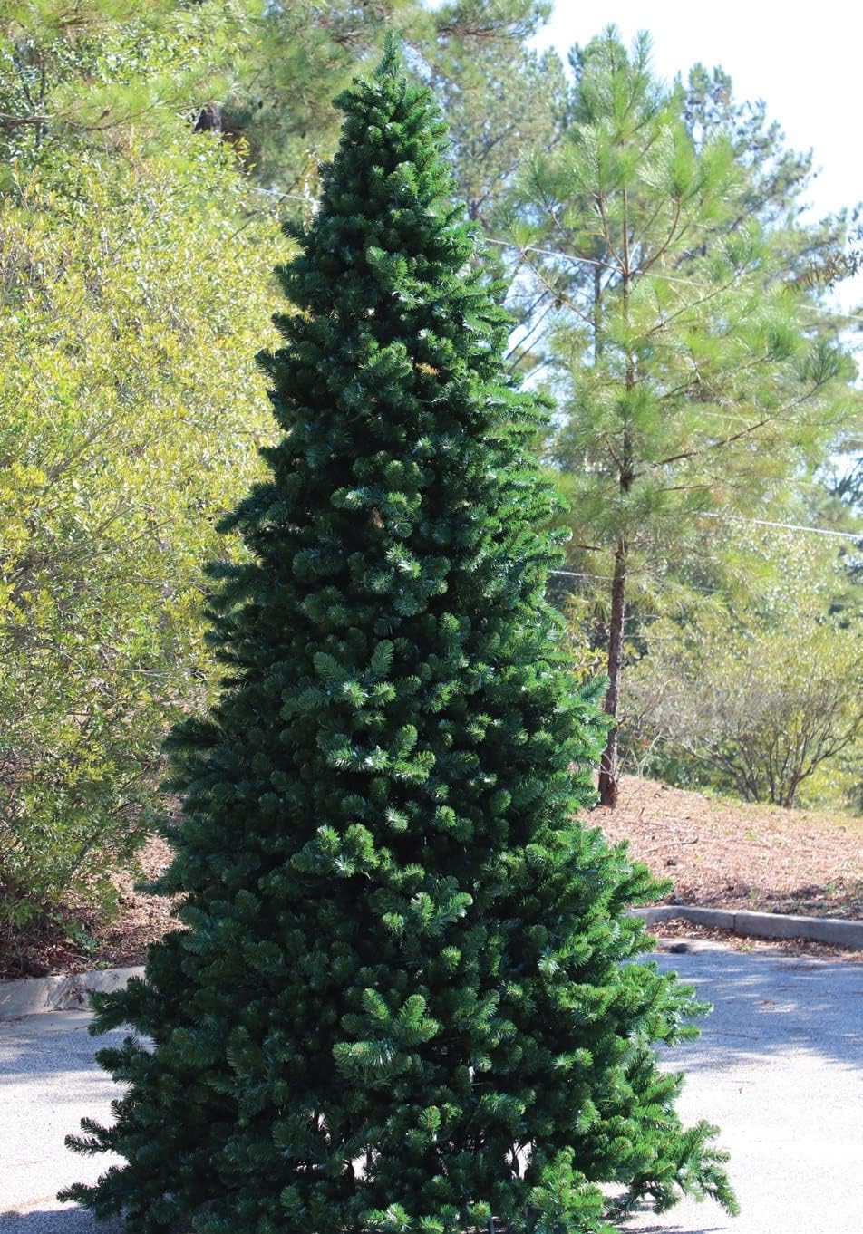 30' Pre-Lit Olympia Pine Artificial Giant Commercial Tower Christmas Tree - Warm White LED Lights