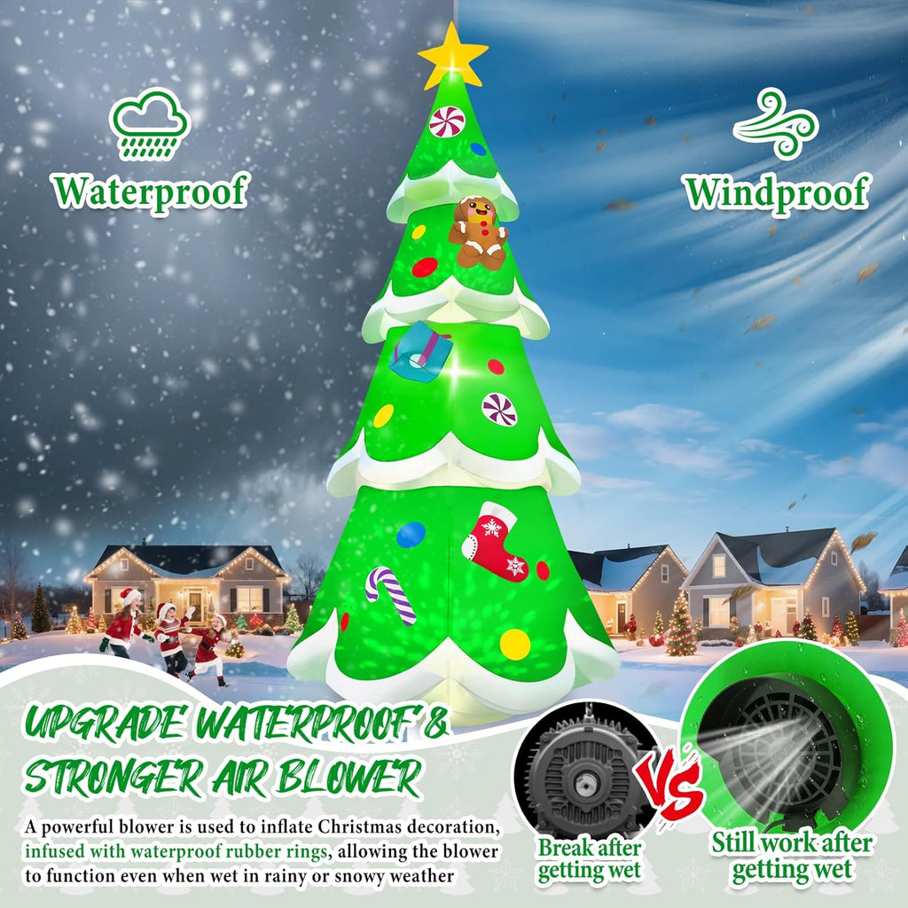 20FT Christmas Tree Inflatable with LED Light, Kalolary Giant Christmas