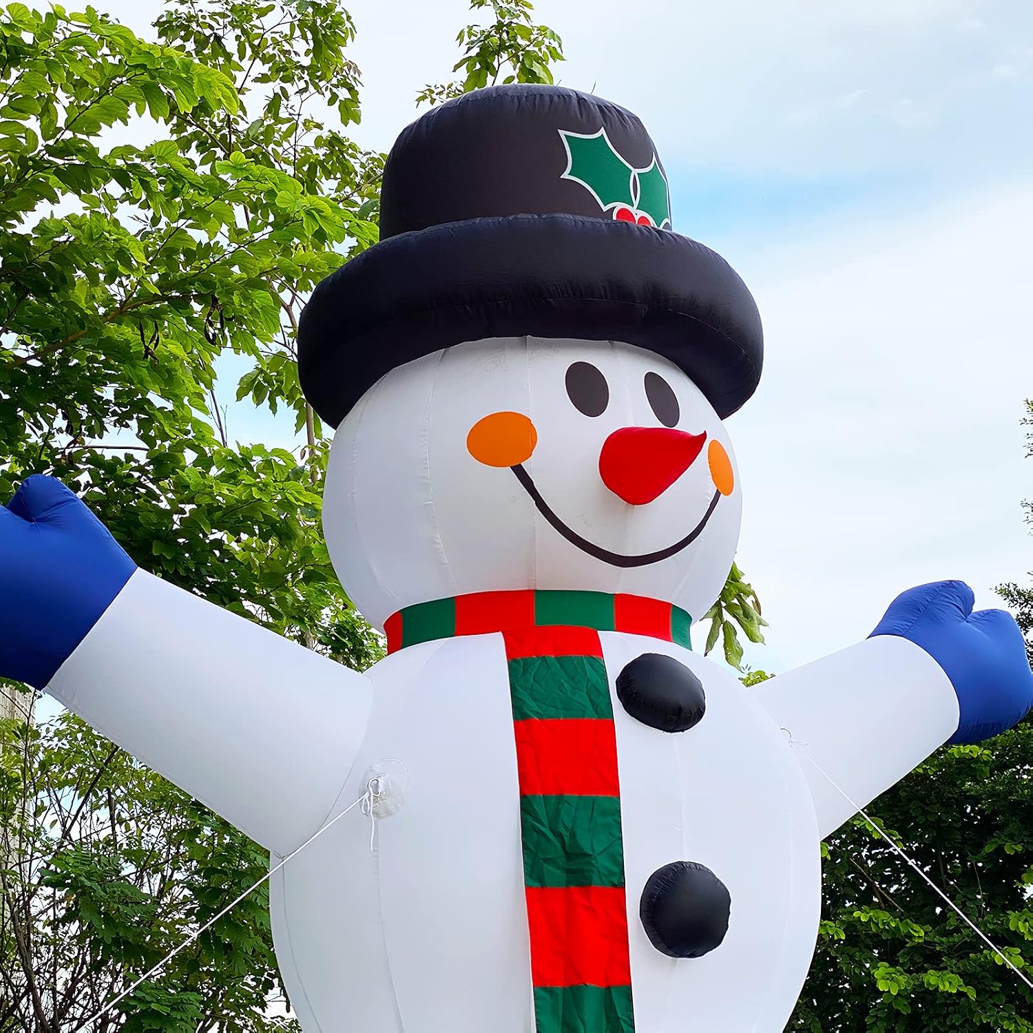 Giant 40Ft Christmas Inflatable Snowman with Blower for Christmas Yard Decorations Outdoor Yard Lawn Xmas Party Blow up Decoration