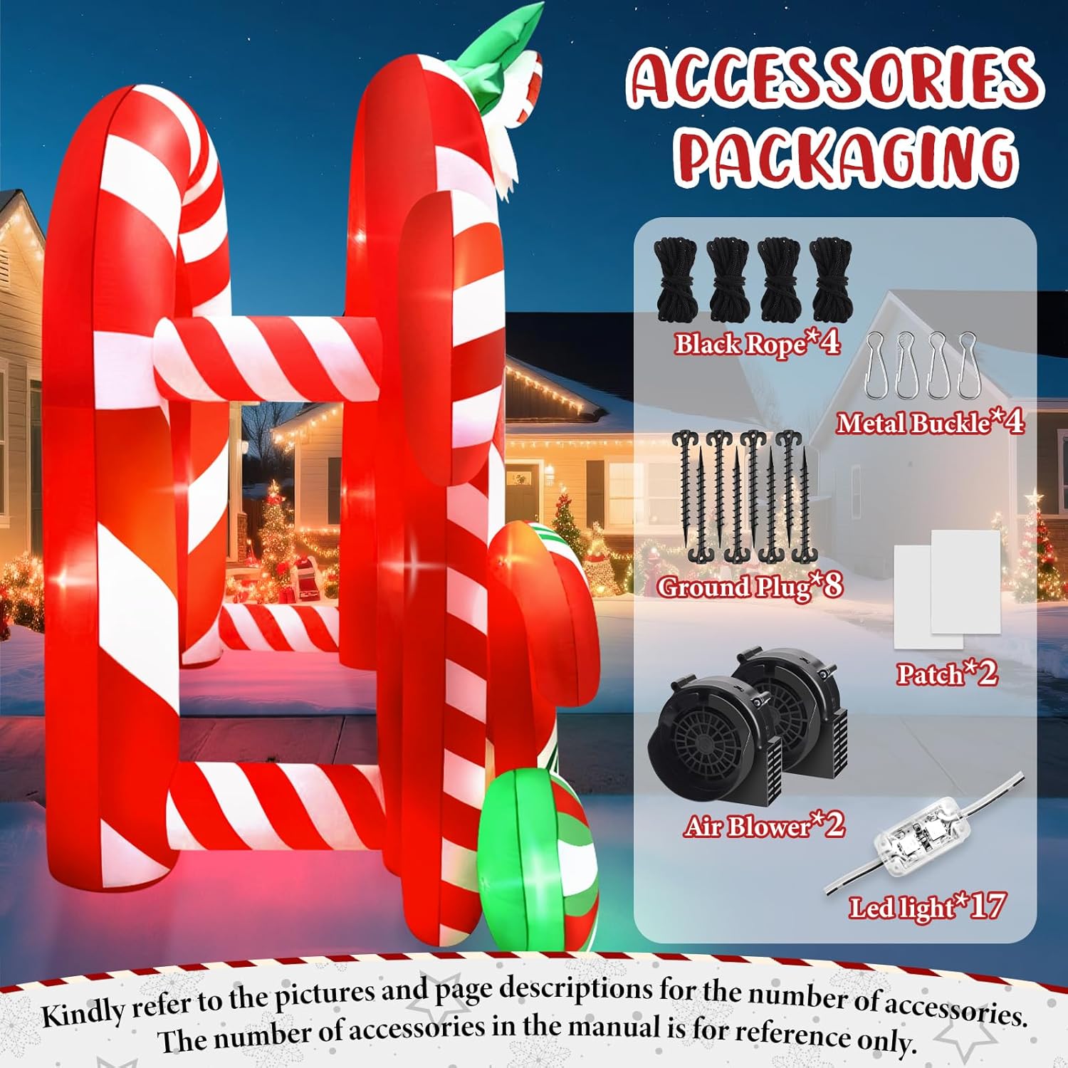13FT Christmas Inflatables Archway Outdoor Decorations
