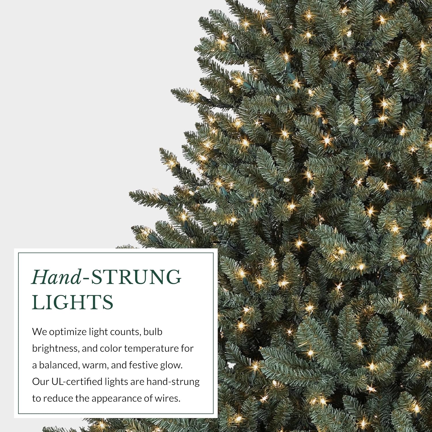 7.5ft Pre-Lit Classic Blue Spruce - Artificial Christmas Tree with 2,960+ Tips, 1,000 Clear LED Lights